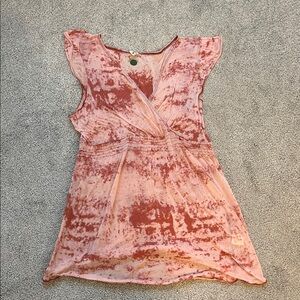 Tie-Dye Women's Cap Sleeve Shirt